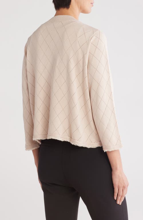 ADRIANNA PAPELL ADRIANNA PAPELL DIAMOND JACQUARD CARDIGAN