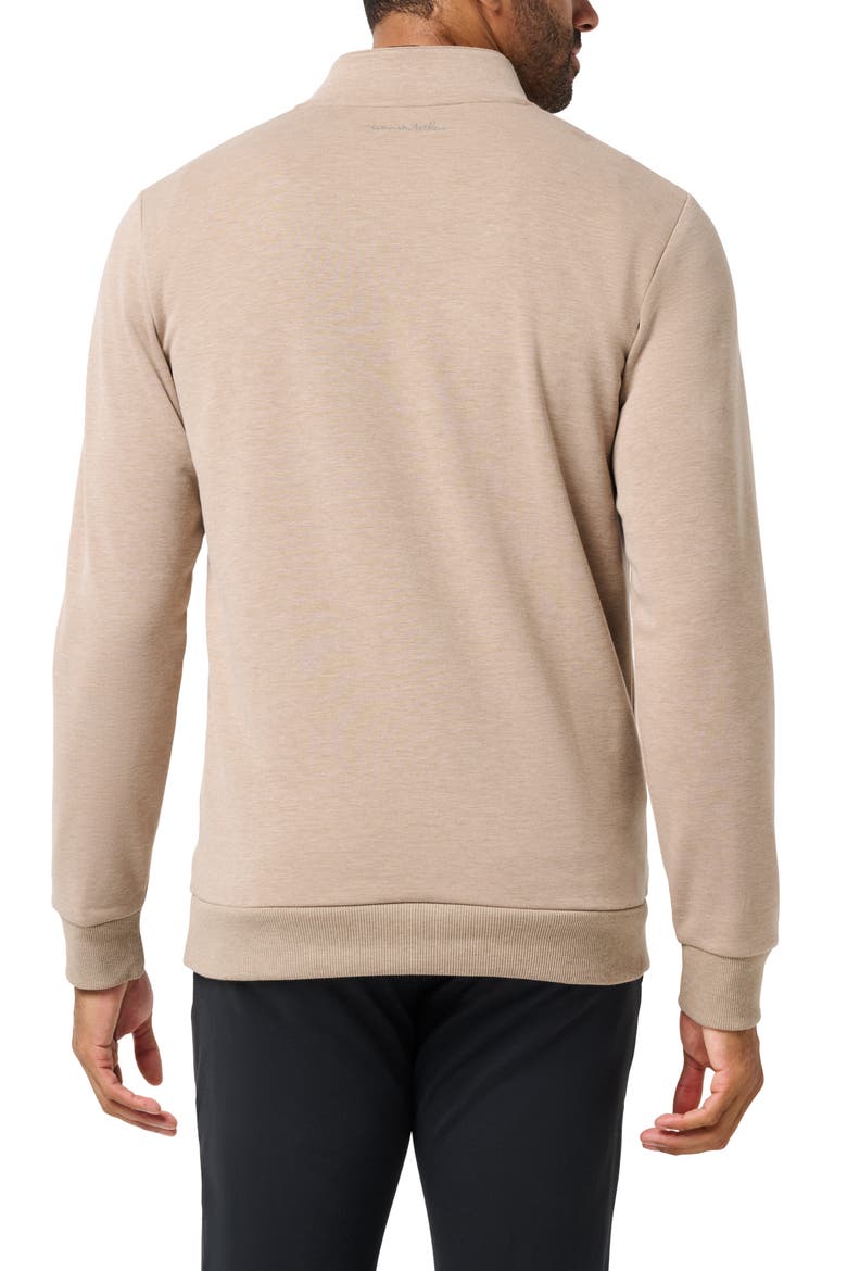 Cloud 2.0 Quarter Zip Pullover, Alternate, color, HEATHER PORTABELLA BROWN