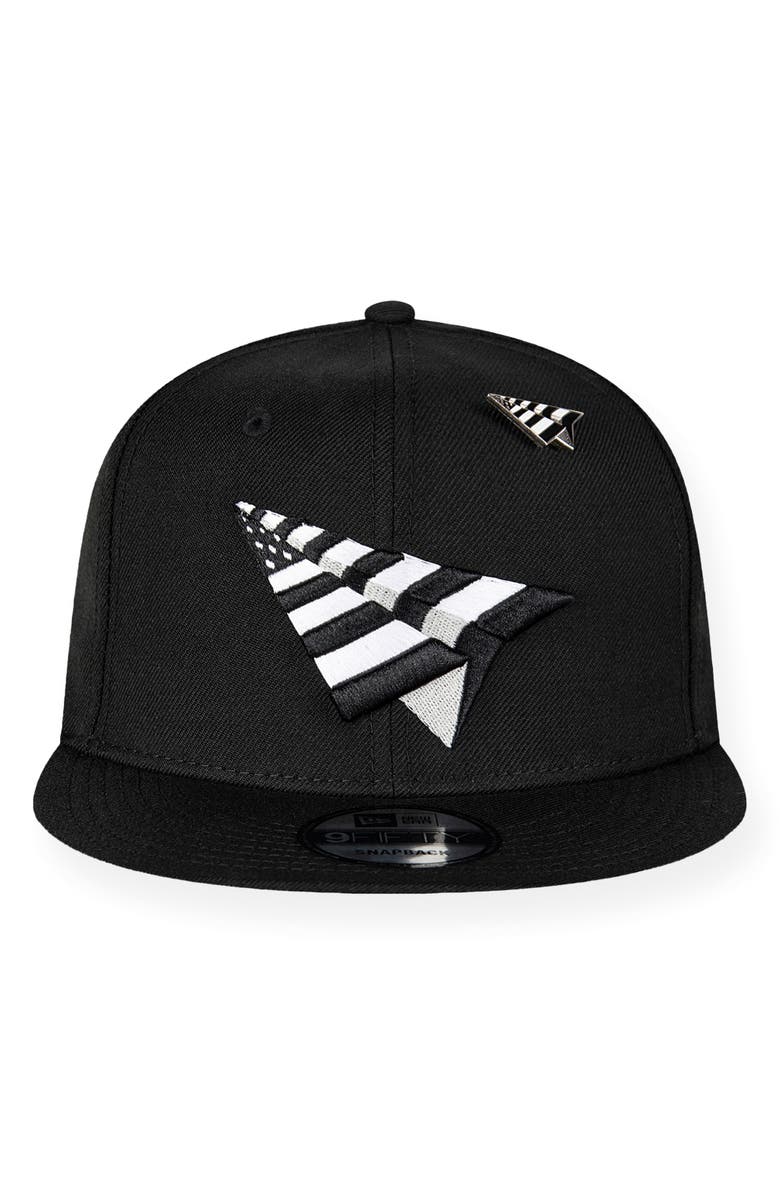 PAPER PLANES Original Crown 9FIFTY Twill Cap, Alternate, color, Black