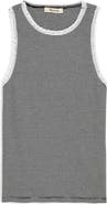 Madewell Lace Trim Rib Tank