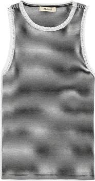 Madewell Lace Trim Rib Tank