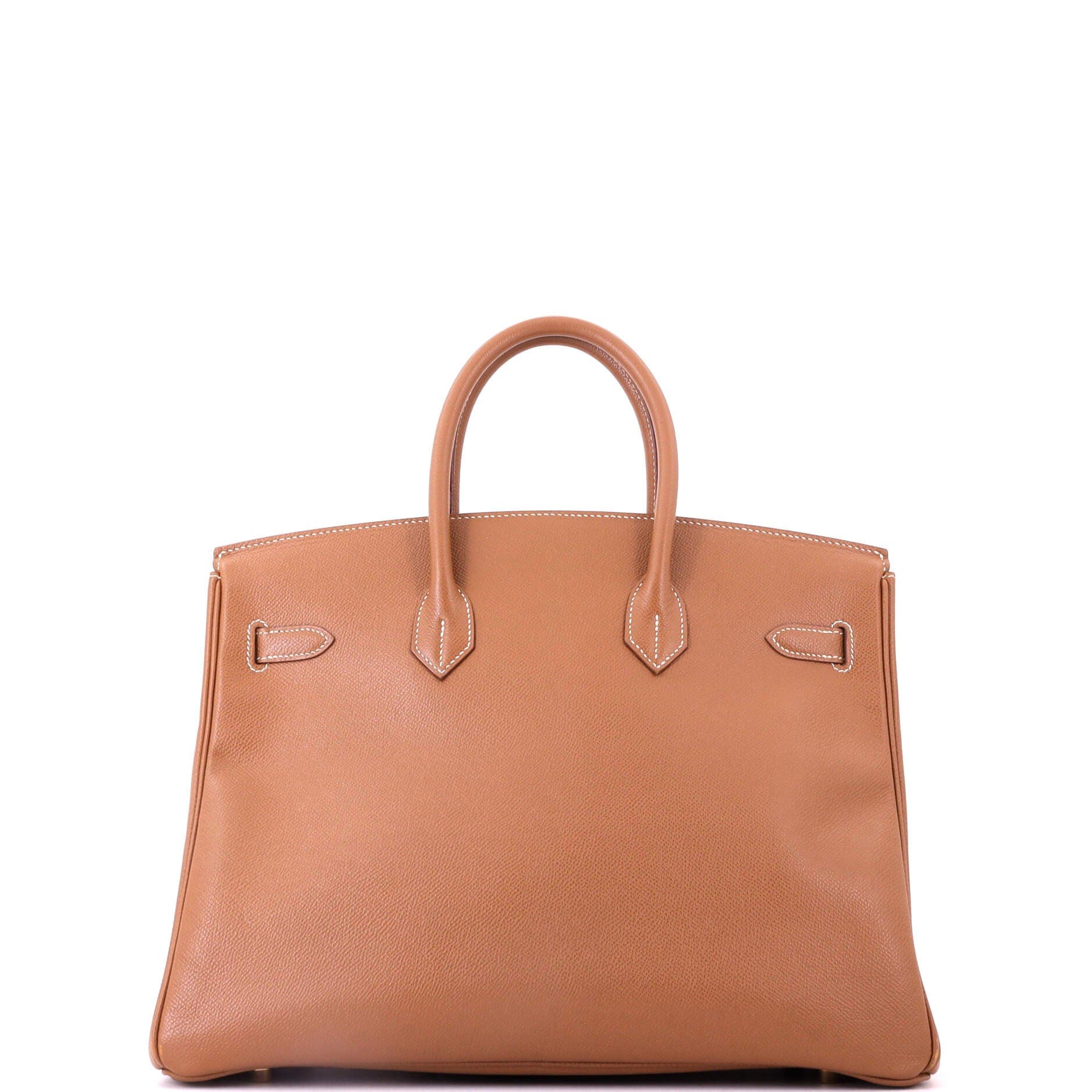 Birkin Handbag Brown Courchevel with Gold Hardware 35, Alternate, color, Metallic Gold