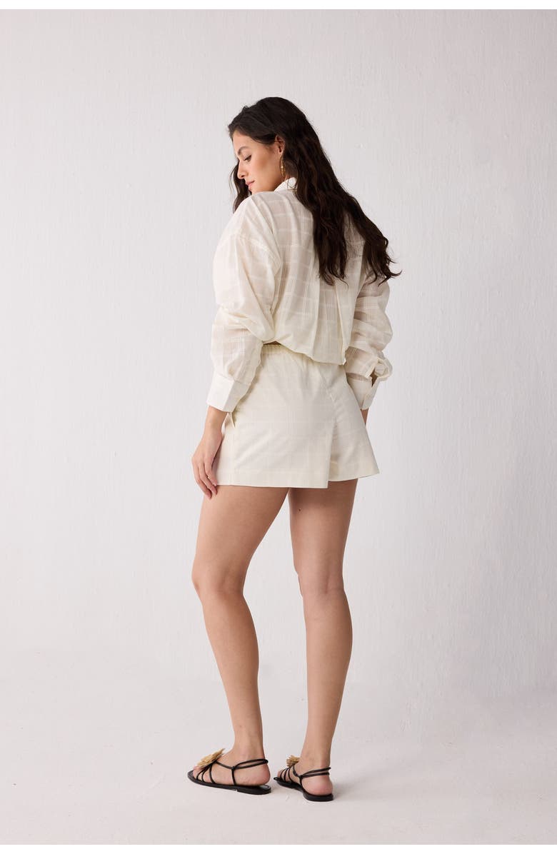 Reistor Regular fit Shorts in Textured Cotton, Alternate, color, Textured Checks