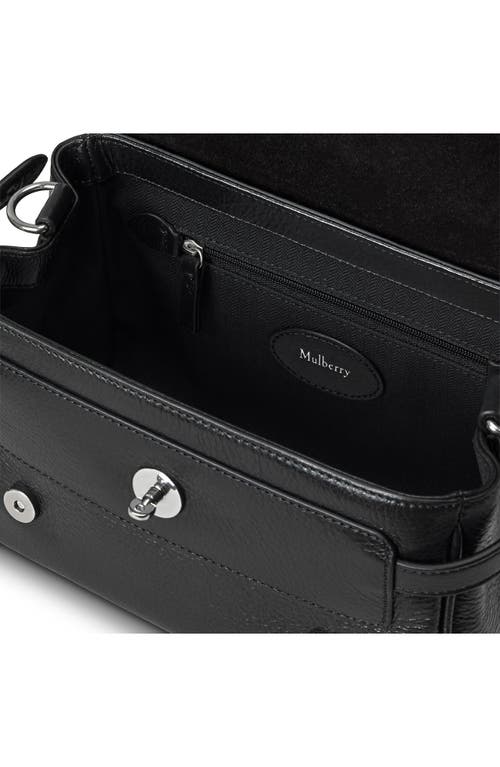 Mulberry Mini Alexa Leather Top Handle Bag In Black