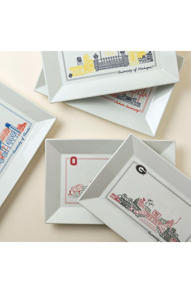 Uncommon Goods College Cityscape Tray, Alternate, color, Clemson University