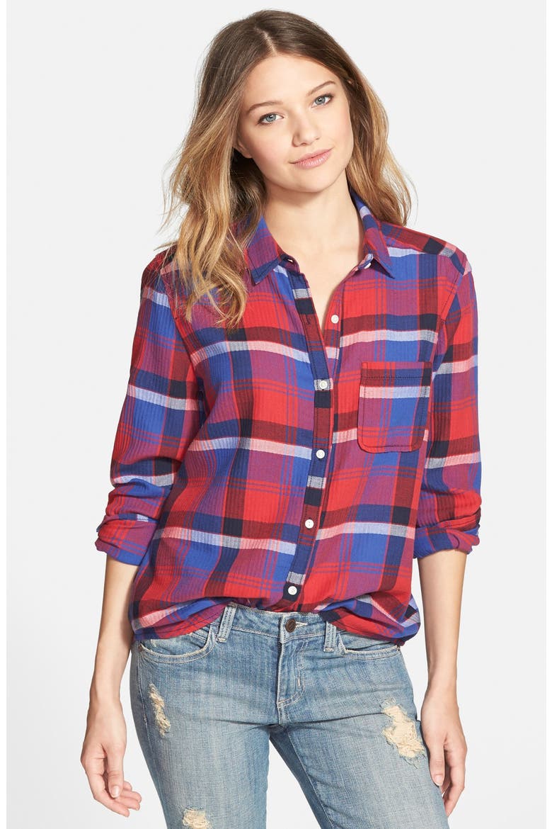 Plaid Shirt, Main, color, BLUE MARINE WILLOW PLAID