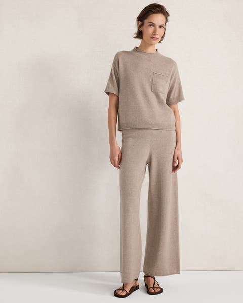 Featherweight Cashmere Wide Leg Pants