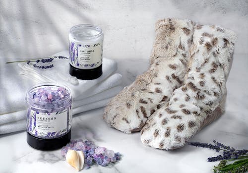 Sonoma Lavender Lavender Spa Booties In Arctic Circle