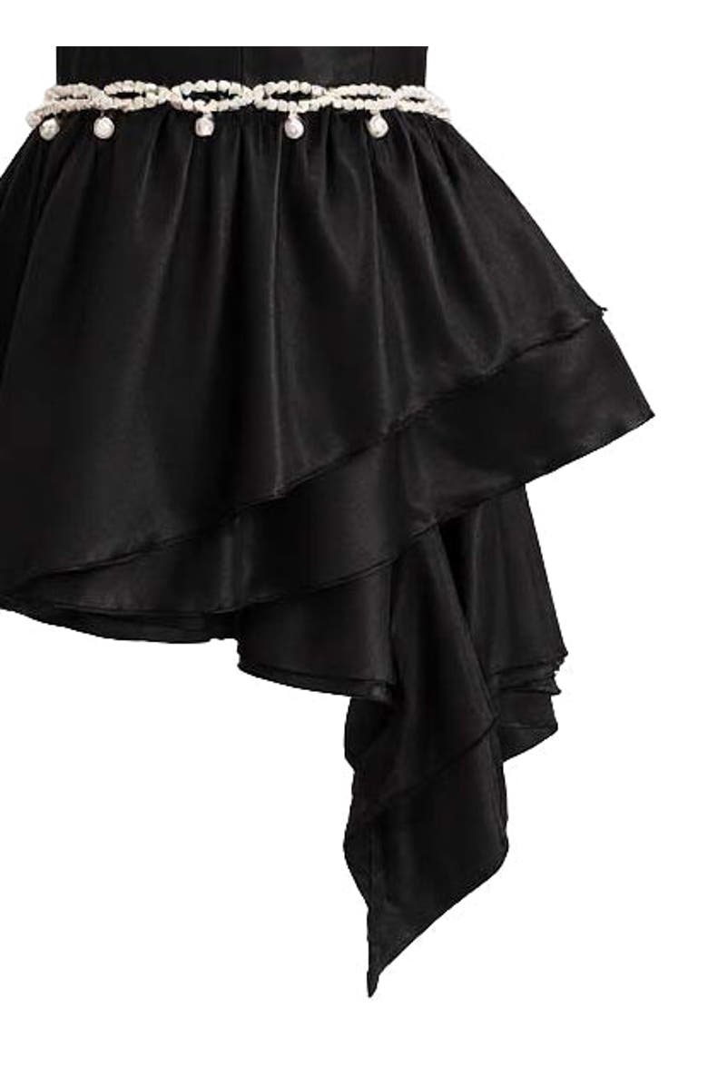Tulleen Sweetheart Bow Belt Dress, Alternate, color, Black