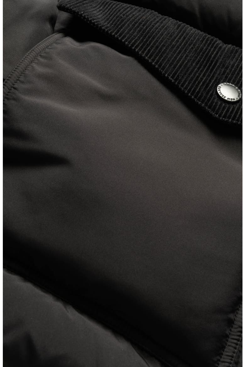 Ohau Water Resistant Down Puffer Jacket, Alternate, color, NERO