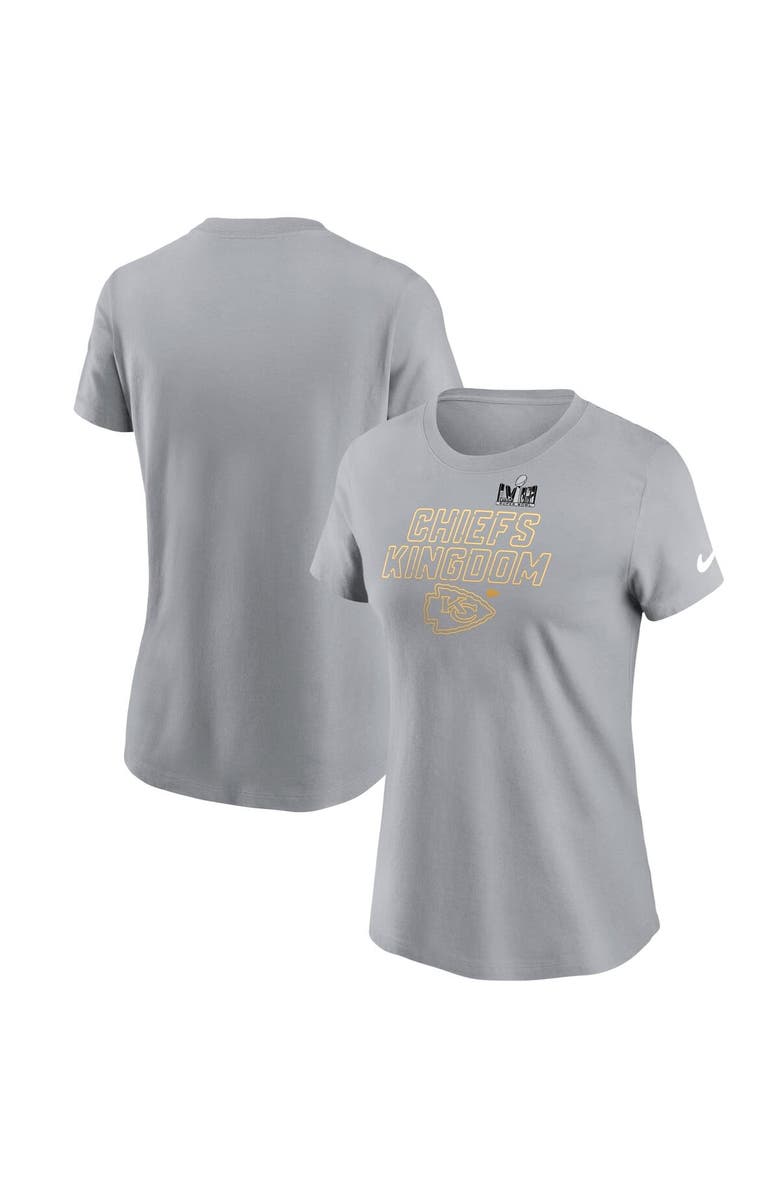 Nike Women's Nike Gray Kansas City Chiefs Super Bowl LVIII Local Essential T-Shirt, Main, color,