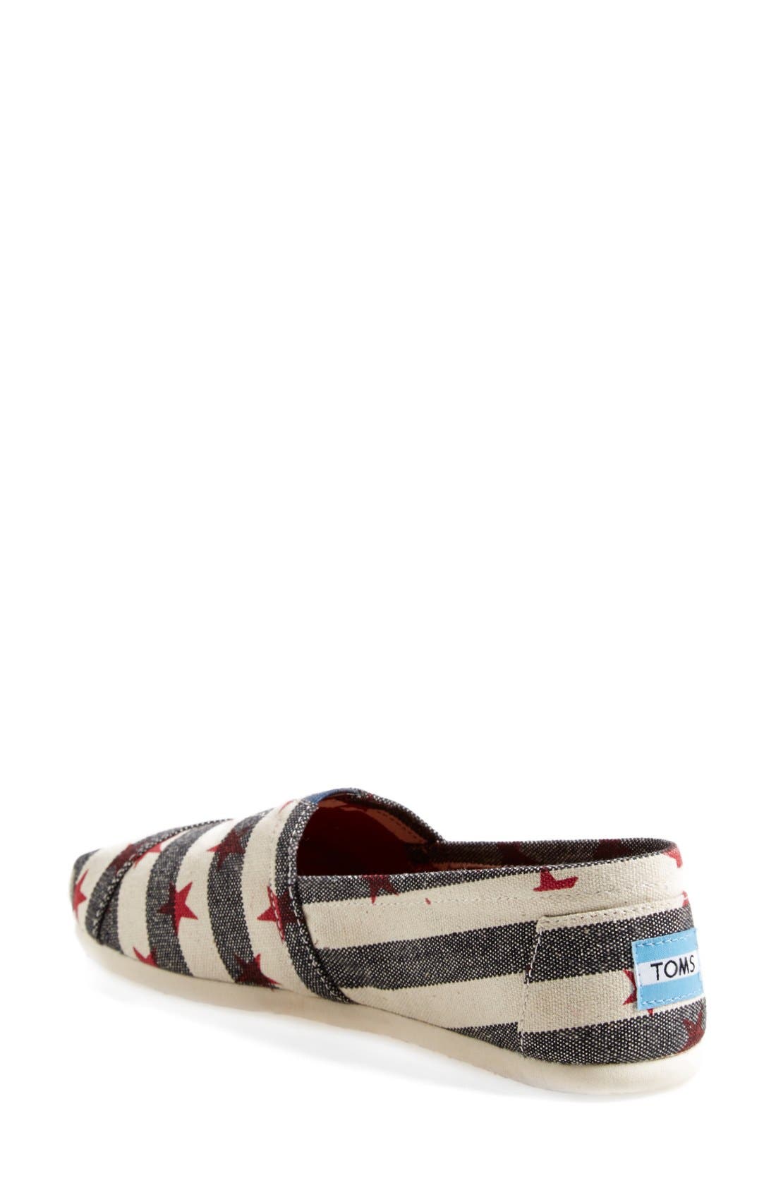'Classic - Natural Star' Slip-On, Alternate, color, NAVY/ NATURAL
