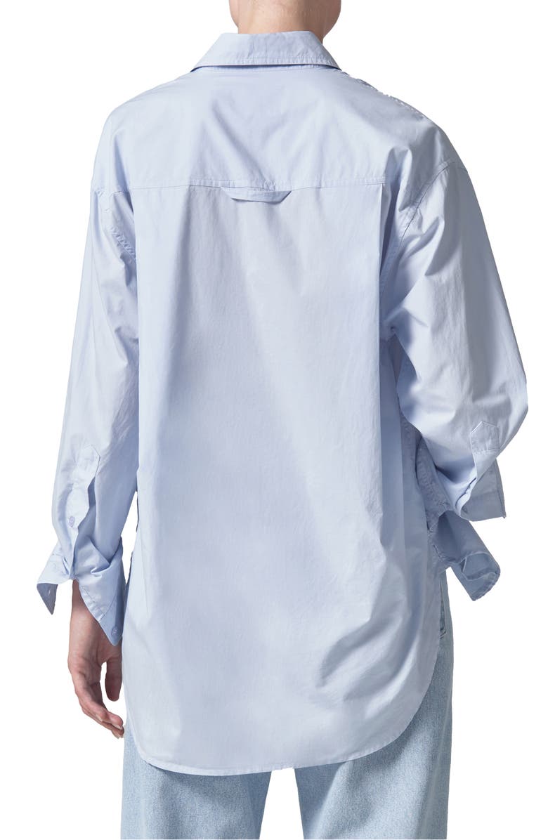 Citizens of Humanity Kayla Oversize Poplin Button-Up Shirt, Alternate, color, Santa Cruz