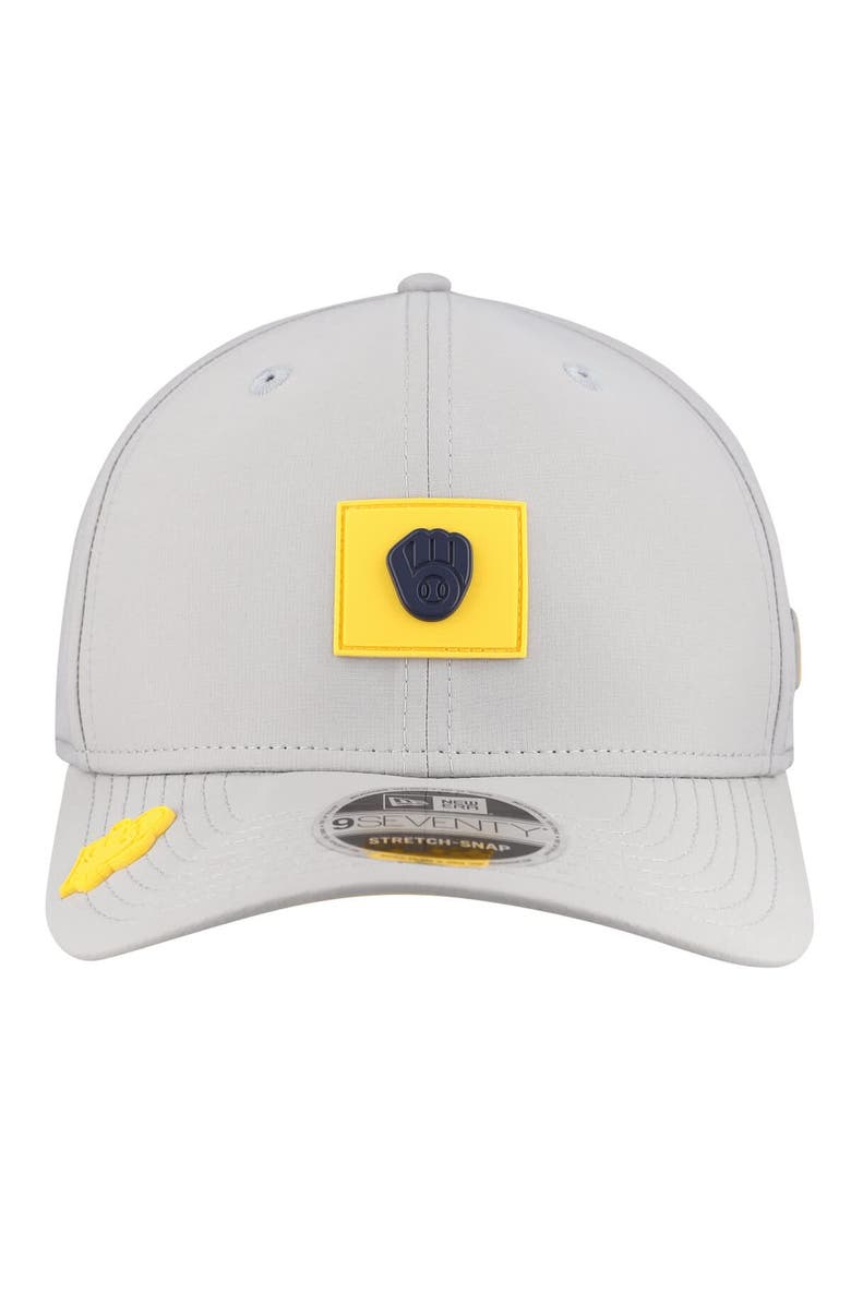 New Era Men's New Era Gray Milwaukee Brewers 2026 Clubhouse 9SEVENTY Adjustable Hat, Alternate, color, Gray