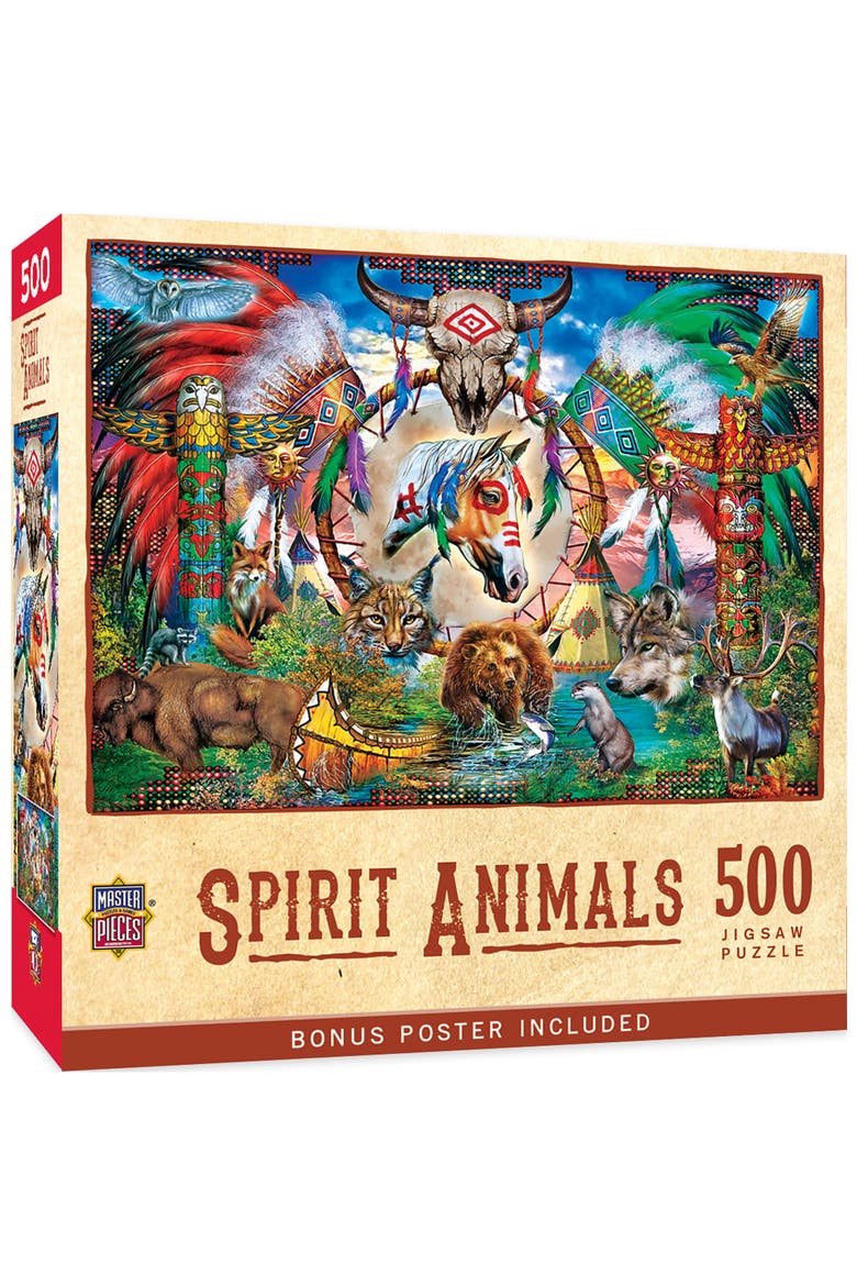 Spirit Animals 500 Piece Jigsaw Puzzle, Main, color, Multicolor