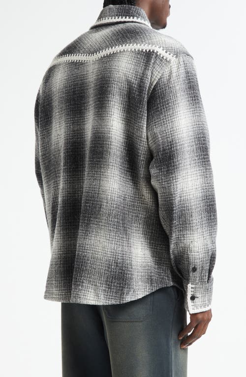 Golden Goose Checked Crochet-trimmed Shirt Jacket In Multi