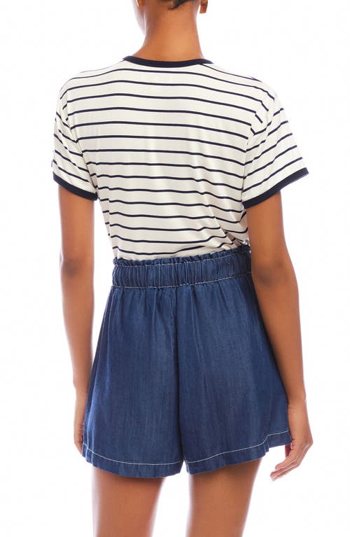 Fifteen Twenty Carreen Drawstring Shorts In Indigo