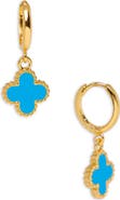 SAACHI Clover Charm Stud Earrings