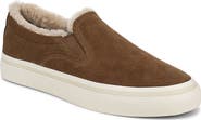 Vince Blair Genuine Shearling Trim Slip-On Sneaker