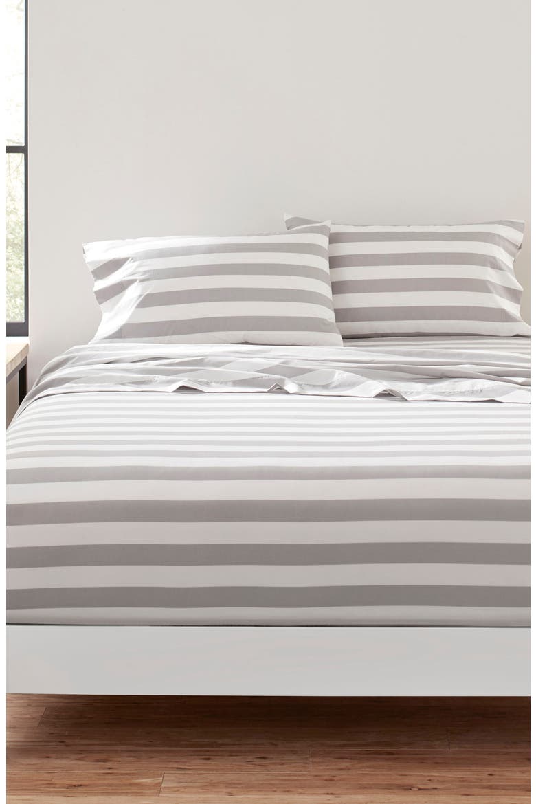 Kesahelle 200 Thread Count Cotton Sheet Set, Alternate, color, GREY