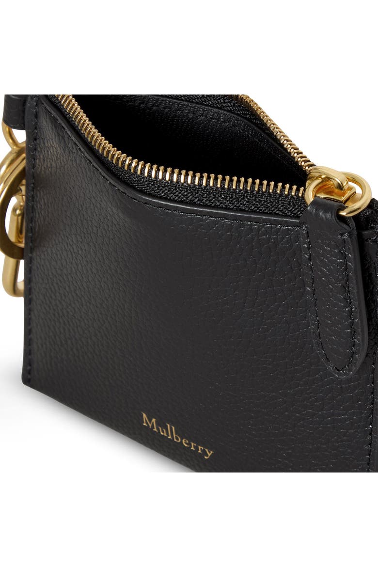 Clip Zipped Credit Card Pouch, Alternate, color, Black