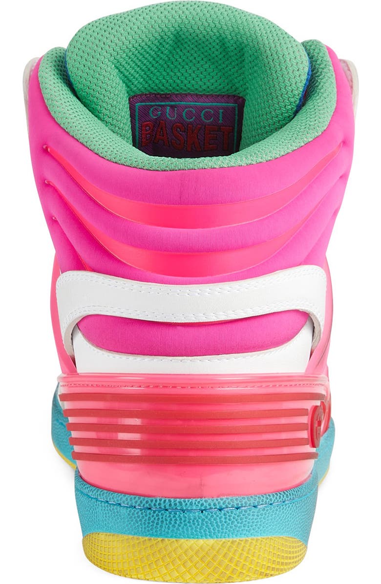 Gucci Basket High Top Sneaker, Alternate, color,