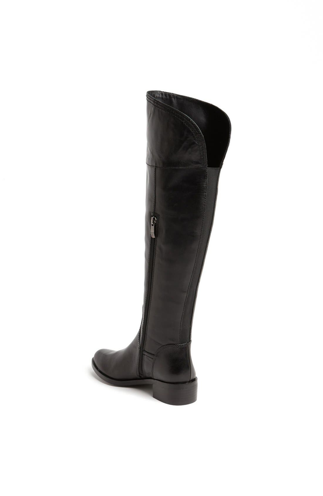 'Vatero' Over the Knee Boot, Alternate, color, BLACK