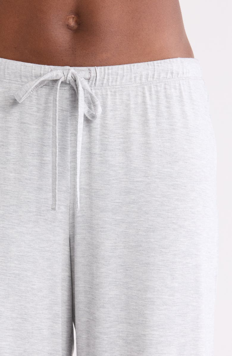 Nordstrom Moonlight Eco Crop Pajamas, Alternate, color, Grey Heather- Pink