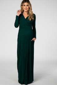PinkBlush Long Sleeve Maxi Dress
