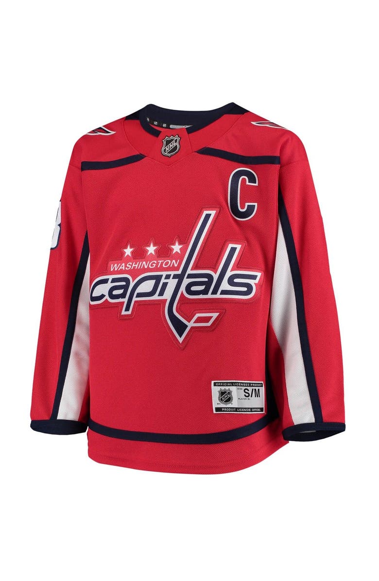 Outerstuff Youth Alexander Ovechkin Red Washington Capitals Home Premier Player Jersey, Alternate, color, Red