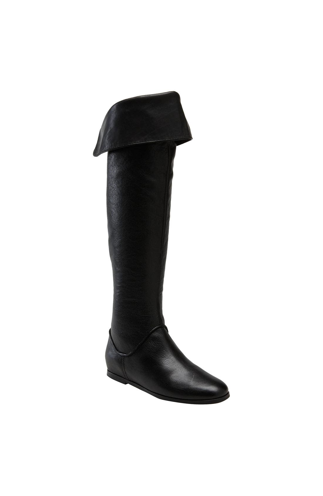 'Georgia' Over the Knee Boot, Main, color, BLACK CALF