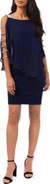 Chaus Ladder Trim Overlay Minidress