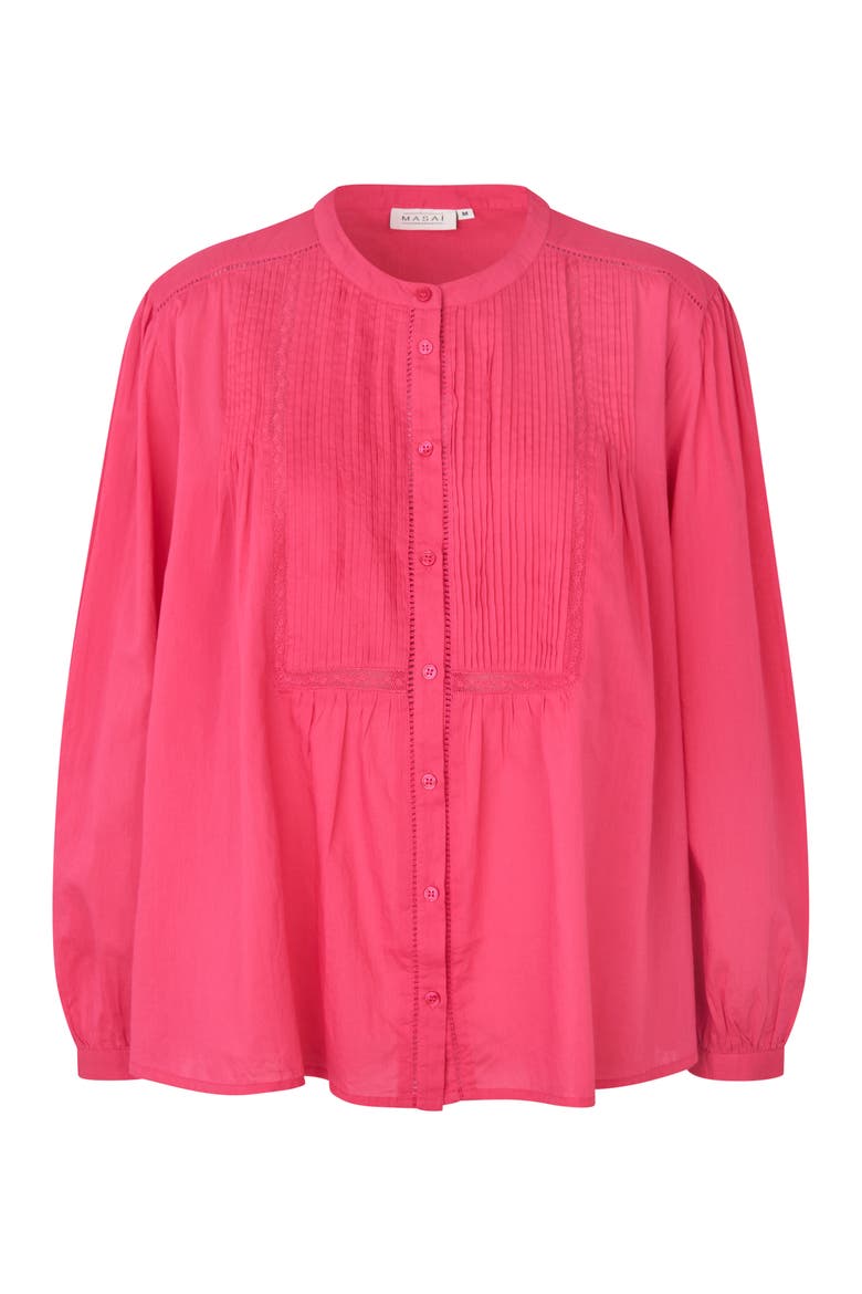 MaIlvianne Pintuck Detail Blouse, Alternate, color, Carmine