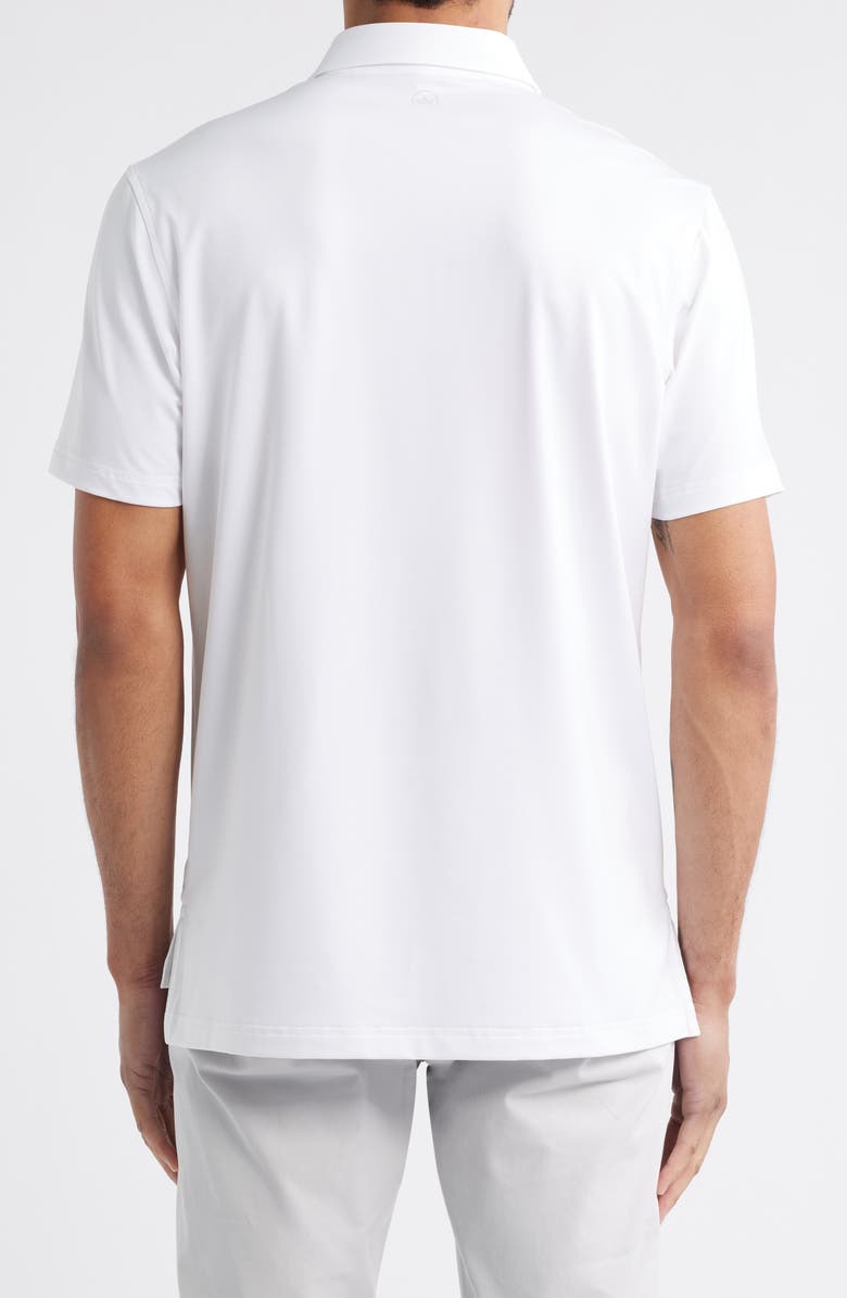 Peter Millar Solid Performance Jersey Polo, Alternate, color, White