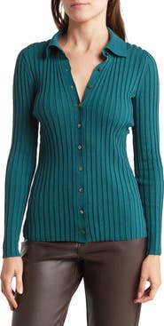 Vince Collar Rib Sweater