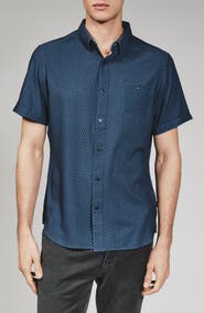 7 Diamonds Bosworth Short Sleeve Button-Down Shirt