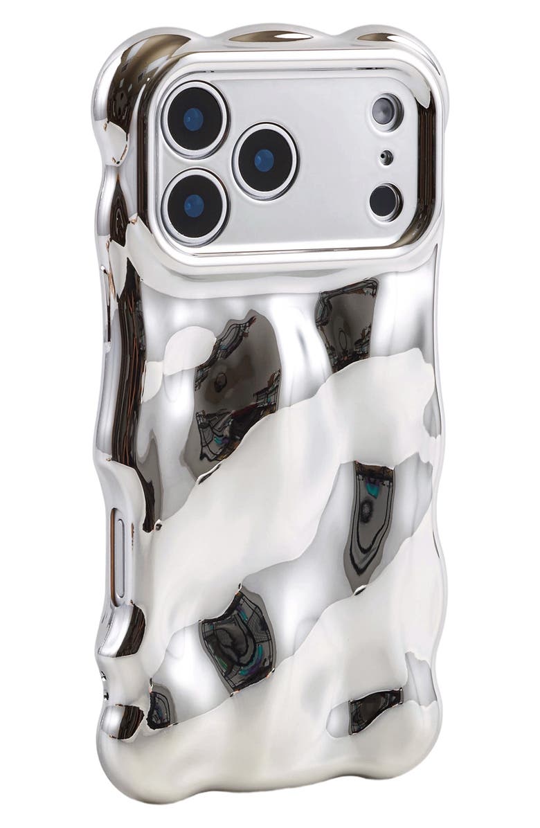 Auramma Bubbles iPhone 17 Pro Max Case, Alternate, color, Chrome