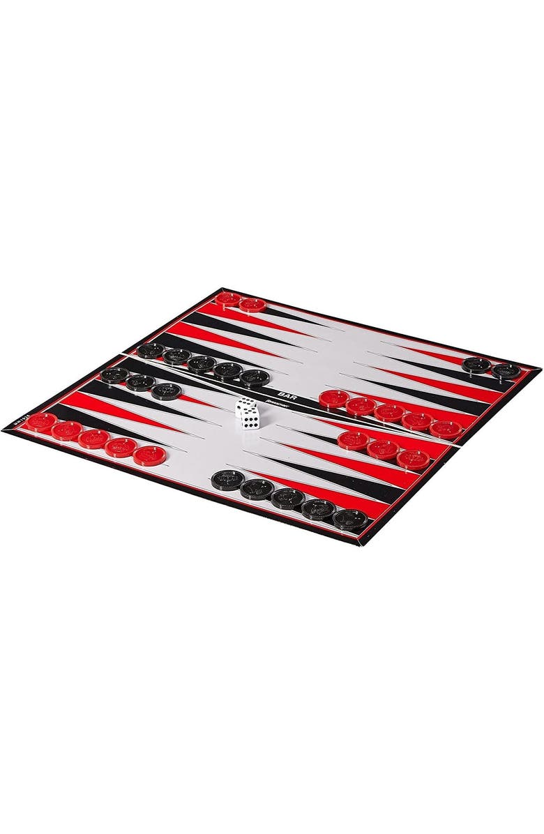 PRESSMAN TOY Pressman Checker/Chess/Backgammon with Folding Board, Alternate, color,