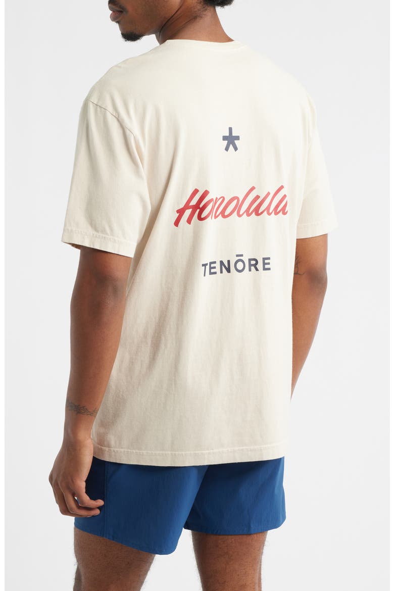 Honolulu Star Graphic Print T-Shirt, Alternate, color, LIGHT KHAKI