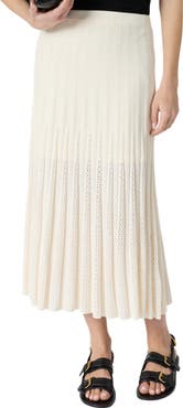 GERARD DAREL Jocelyna Ribbed Knit Midi Skirt
