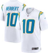 Nike Men's Nike Justin Herbert White Los Angeles Chargers Game Jersey