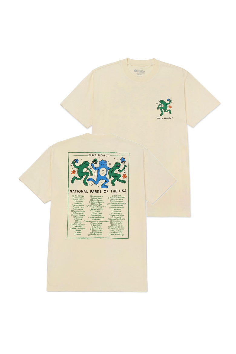 Great Outdoors Dancin' Frogs Checklist Tee, Main, color, Natural