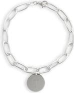 MESHMERISE Initial Disc Charm Bracelet