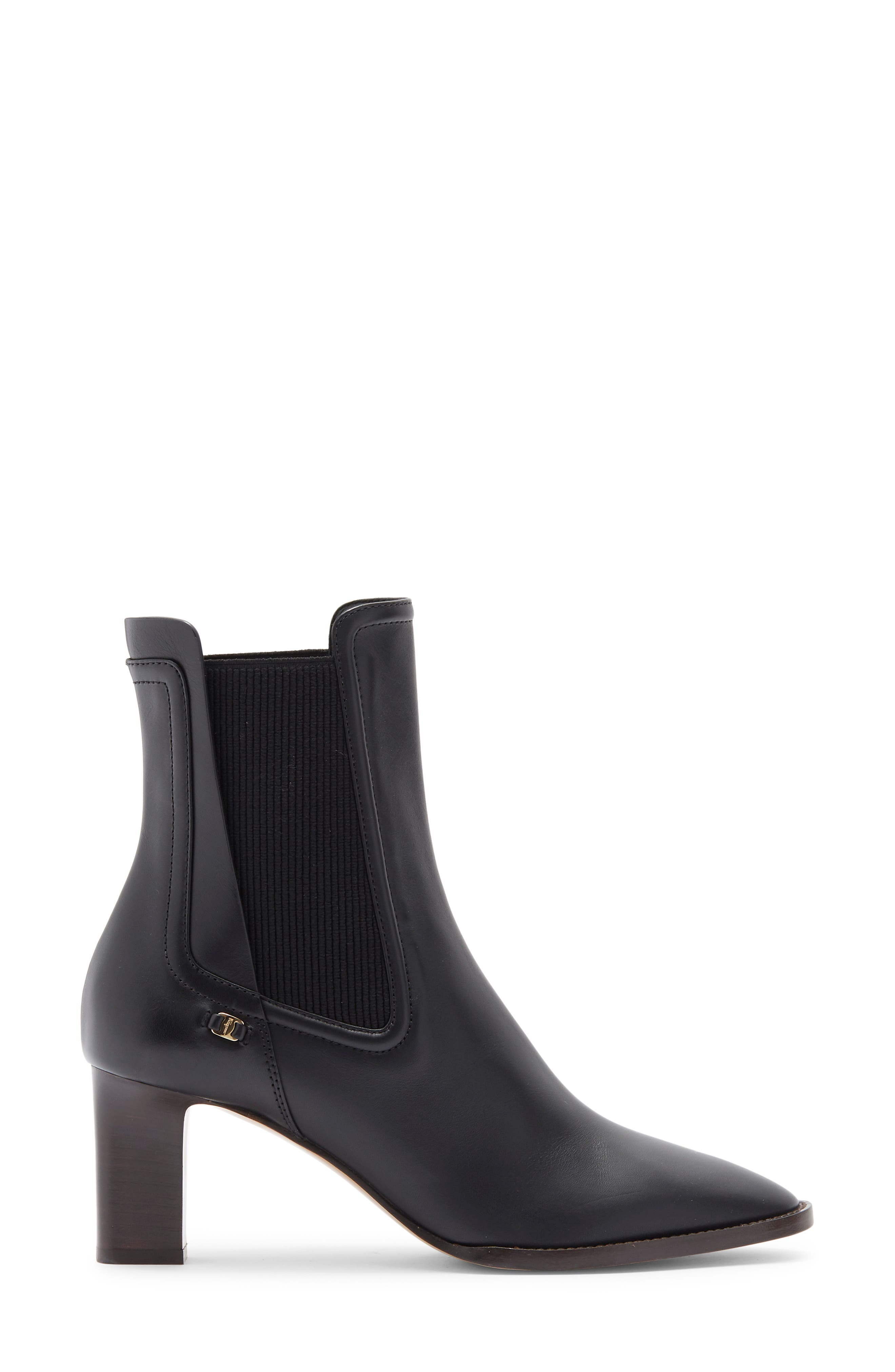 FERRAGAMO Toren Chelsea Boot, Alternate, color, Black