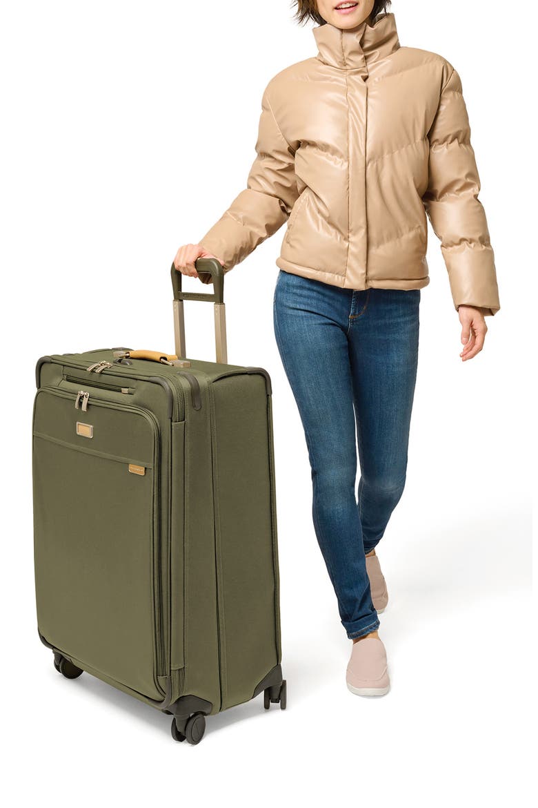 Baseline 29-Inch Large Expandable Spinner Suitcase, Alternate, color, OLIVE