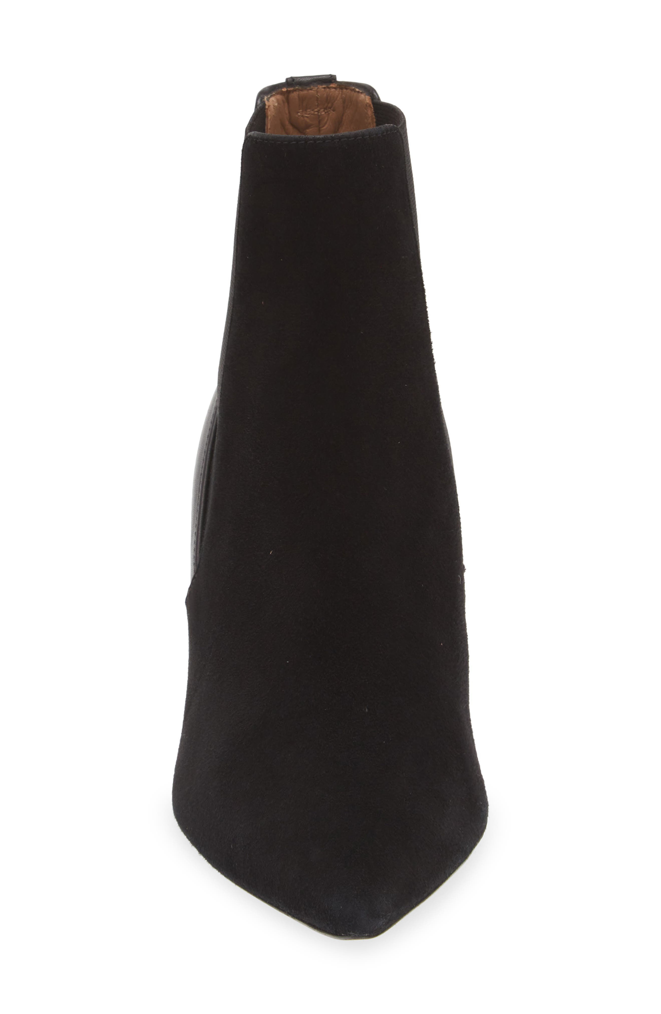BOSS Janet Pointed Toe Chelsea Boot, Alternate, color, Black