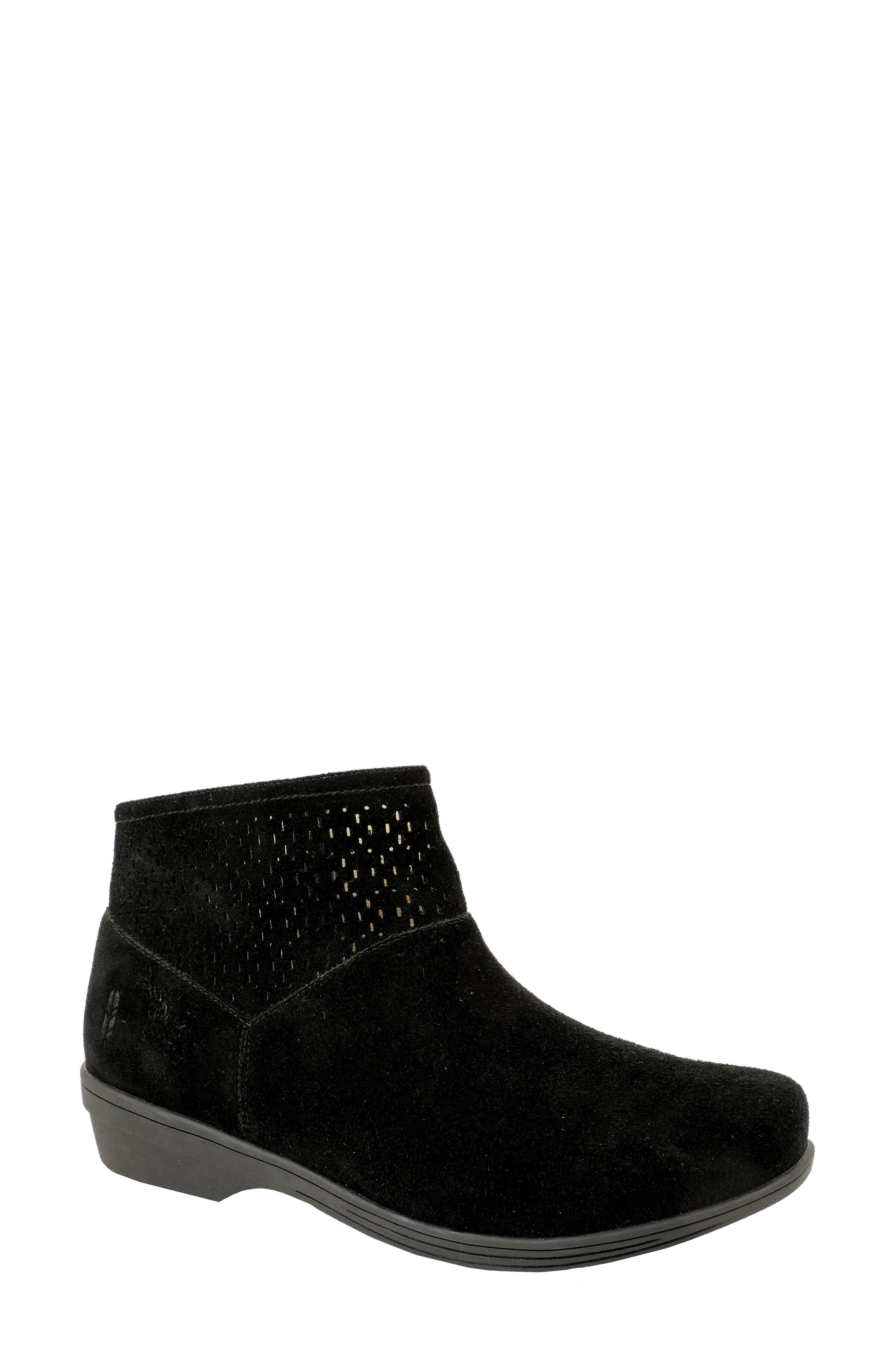 Del Mar Orthotic Bootie, Main, color, BLACK