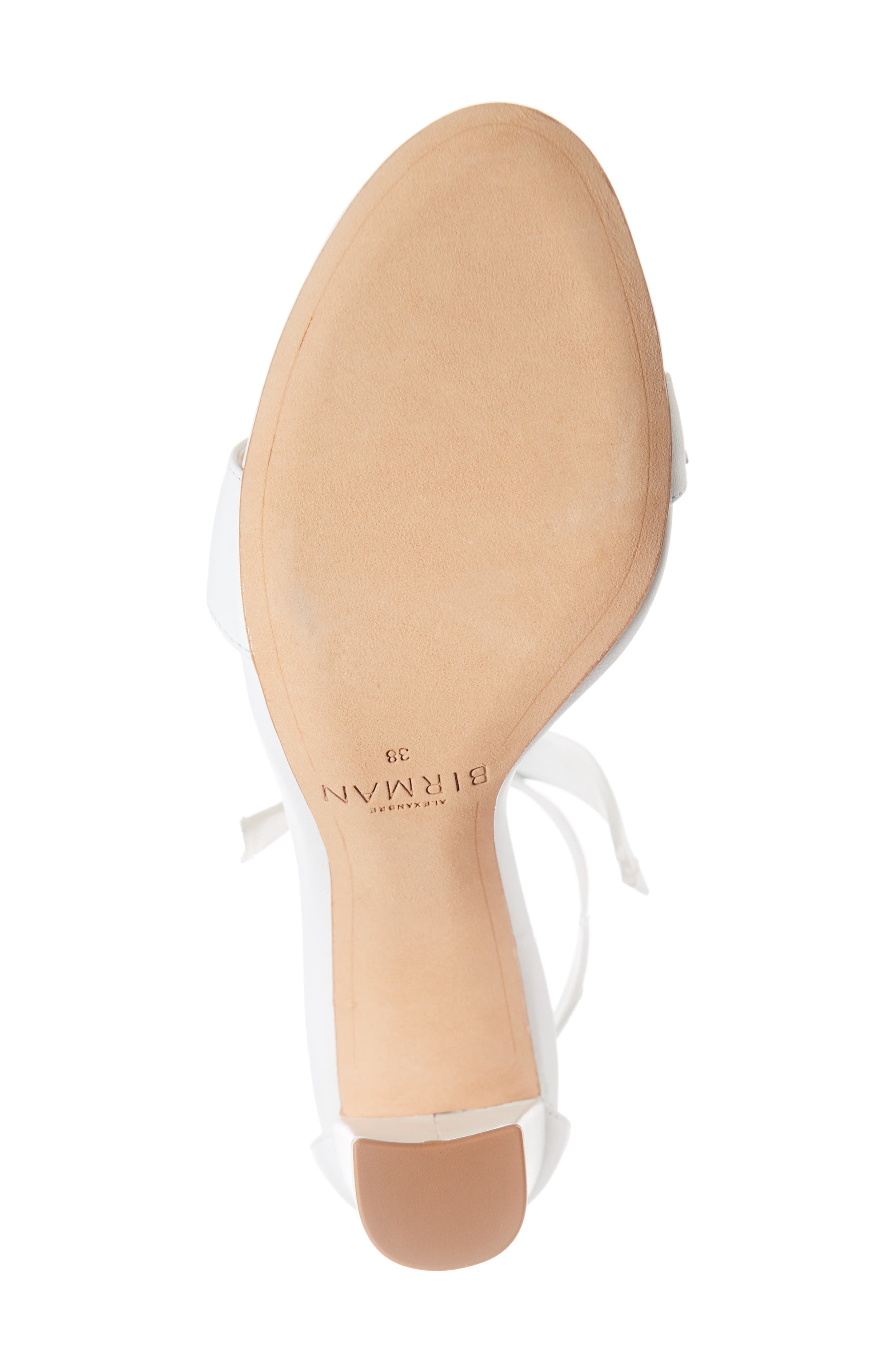 Clarita Knotted Sandal, Alternate, color, WHITE LEATHER