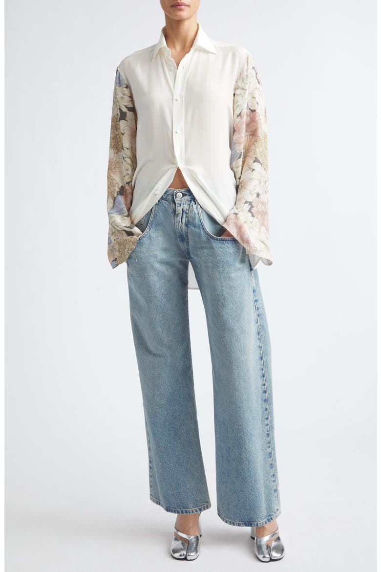Straight Leg Jeans, Alternate, color, ICE BLUE