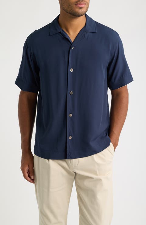 Valbonne Boxy Fit Solid Camp Shirt